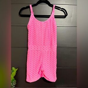 LEMON FASHION 1 piece Sleeveless Shorts Romper Butt Scrunch Women’s S/M NWT